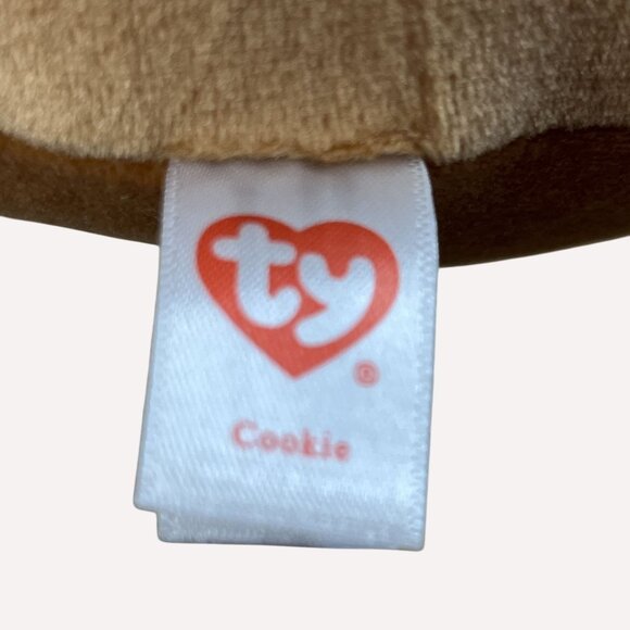 Christmas Ty Squish-A-Boo Cookie Gingerbread Plush 10" diam Pillow Holiday - Picture 7 of 11